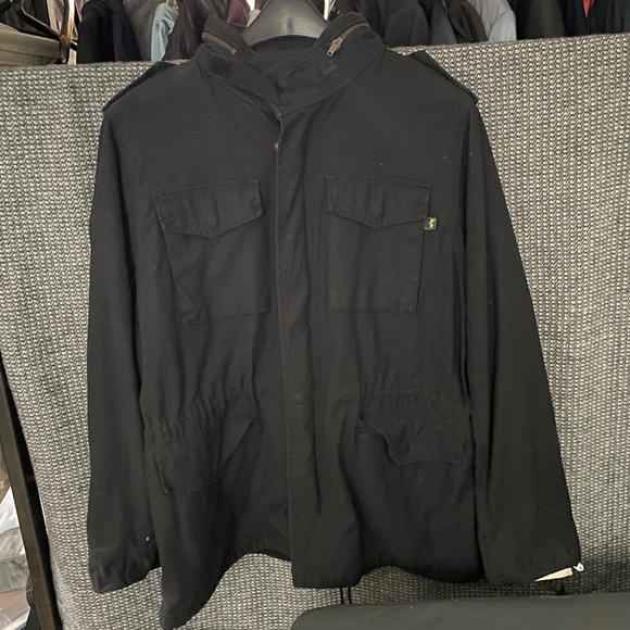SOLD. HP! Alpha Industries Navy Defender Field Coat with Hood, XL, Brand-new! - Picture 15 of 16
